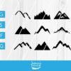 mountains svg mountains dxf mountain svg mountain cut file zavlf
