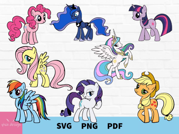 My Little Pony Svg, My Little Ponny Svg Bundle, My Little Ponny