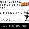Naruto Alphabet Svg
