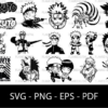 naruto svg naruto bundle naruto cutfile anime vector anime svg h8ktb