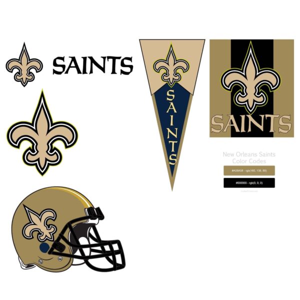 New Orleans Saints Svg, Cdr, Ai, Pdf Logo Vector. New Orleans Saints