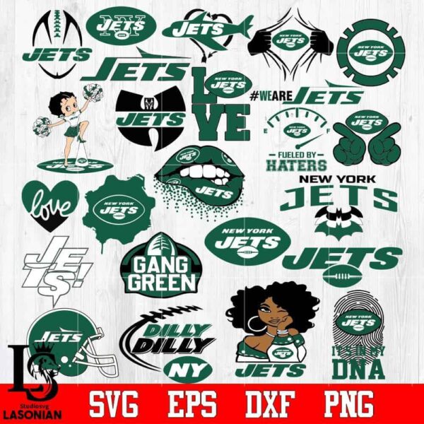 New York Jets Bundle, Bundle Nfl, Bundle Sport Digital Cut Files Svg