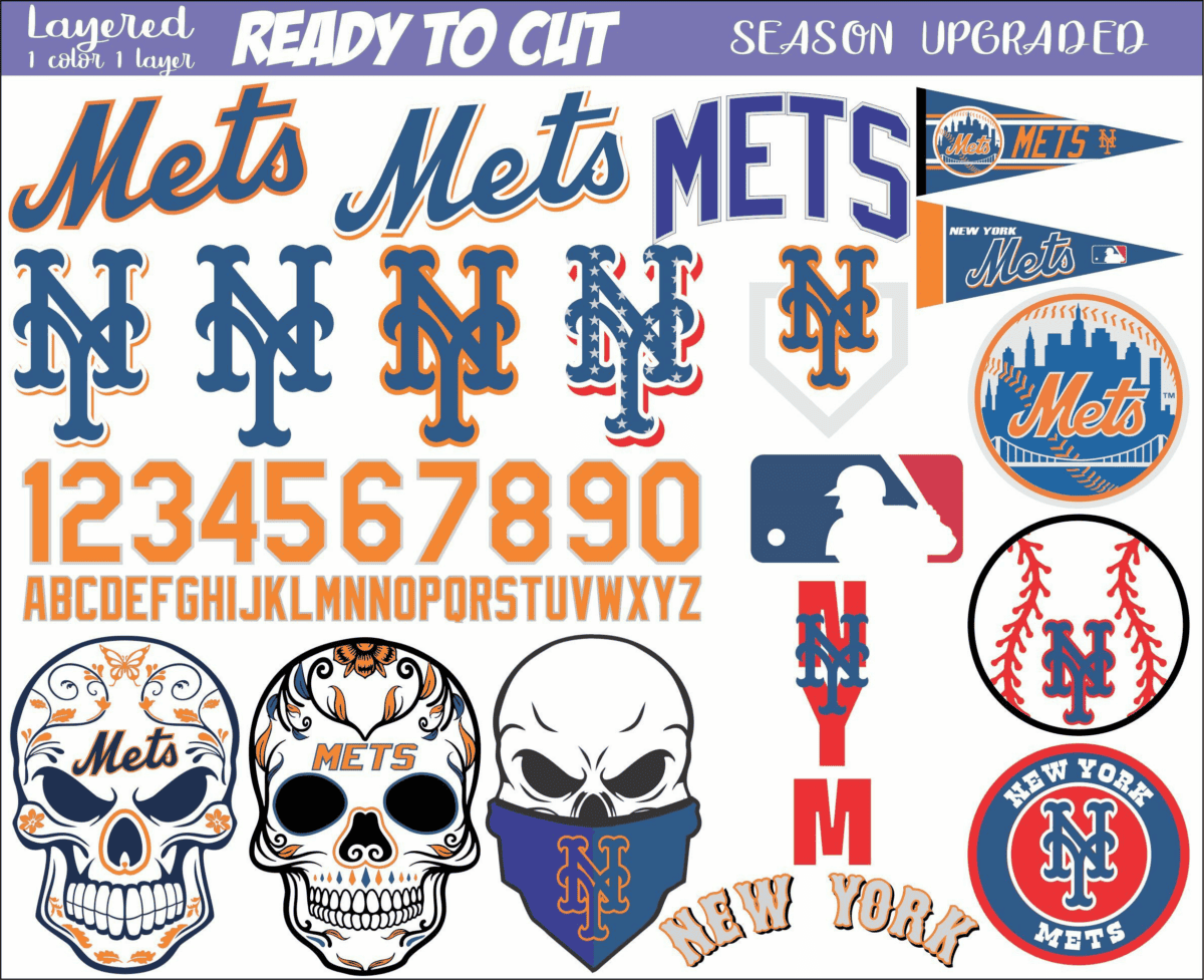 new york mets svg baseball mlb clipart cut stencil crafts cricut art v1ya2