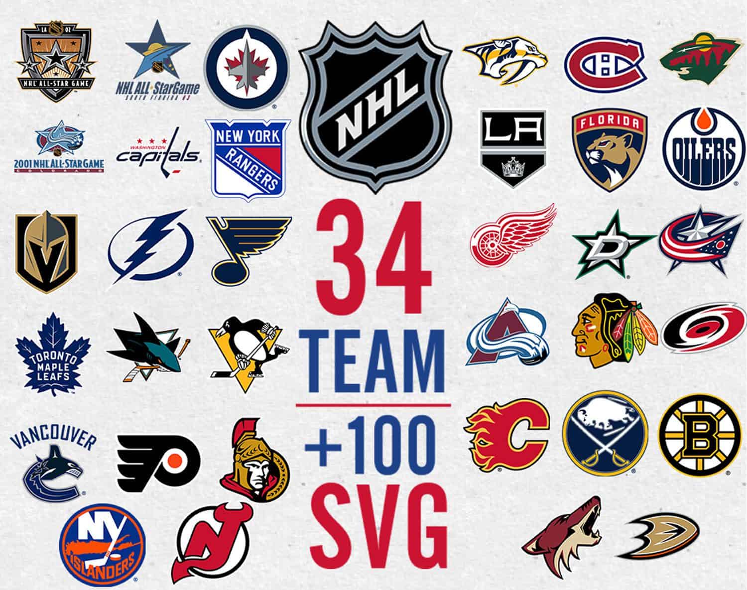 Nhl Svg, Nhl Logo Svg, Nhl Team Logo, Nhl Svg Bundle, Hockey Logos ...