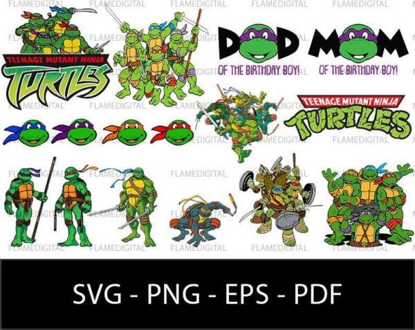 Ninja Turtles Svg Bundle, Teenage Mutant Ninja Turtles Svg, Ninja