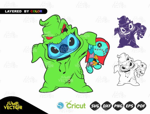 Oogie Boogie Stitch Hallowee, Dxf, Eps, Svg, Pdf, Png, Cricut ,