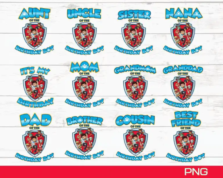 Paw Patrol Birthday Bundle Png