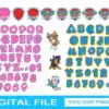Paw Patrol Font Svg Paw Alphabet Bundle Svg Logo Text Letter Svg J4kkc 100x100