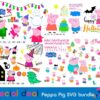 Peppa Big Bundle Svg Peppa Pig Digital Files Svg Peppa Alphabet Art