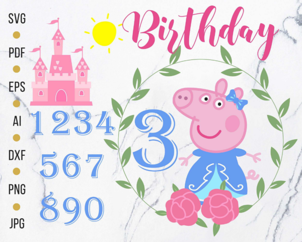 Peppa Pig Bundle, Peppa Pig Svg, Peppa Pig Svg Cricut, Peppa Pig
