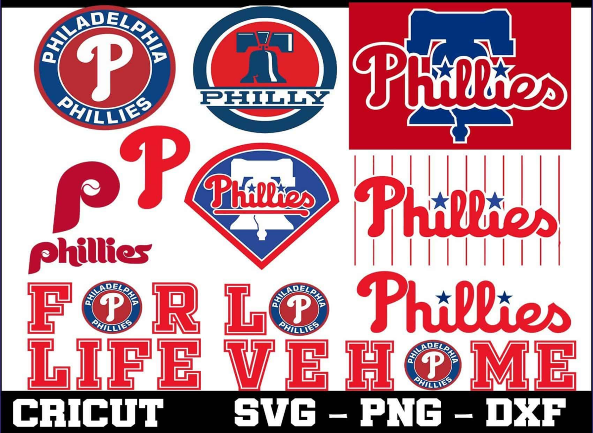 Philadelphia Phillies Mlb Baseball Svg Dxf Eps Pdf Png, Cricut,