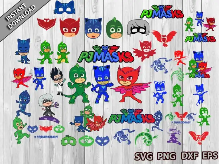 Pj Masks Bundle Svg