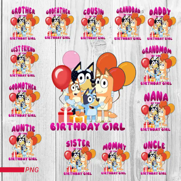 Printable Bluey Girl