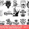 Queen Svg Bundle Hand Lettered King Svg Crown Svg Birthday Cbqgy 100x100
