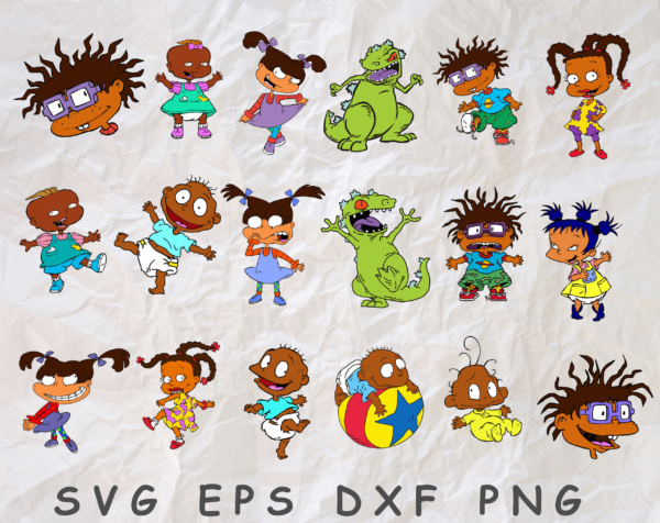 Rugrats Svg Bundle, Rugrats Set, 18 Svg Designs, Rugrats Svg