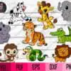 Safari Animals Bundle Svg