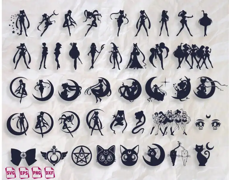 Sailor Moon 40+ Svg Bunde