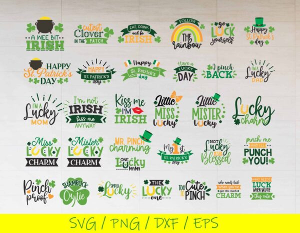 Saint Patrick'S Day Bundle Svg, St. Patricks Day Svg, St Patricks