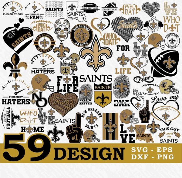 Saints Svg, New Orleans Saints Svg Bundle, New Orleans Saints Logo,
