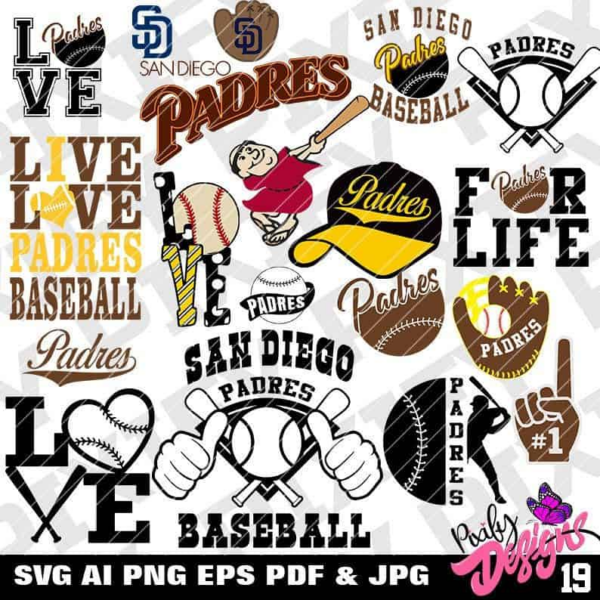 San Diego Padres Svg, Sd Padres, Padres Svg, Svg Files For Cricut,