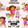 Set Of 5 Dora The Explorer Birthday Girl Svg Png Jpg Pdf Digital