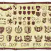 Shield Svg Bundle Coat Of Arms Svg Heraldic Clipart Coat Of Arms Yhyoi 100x100