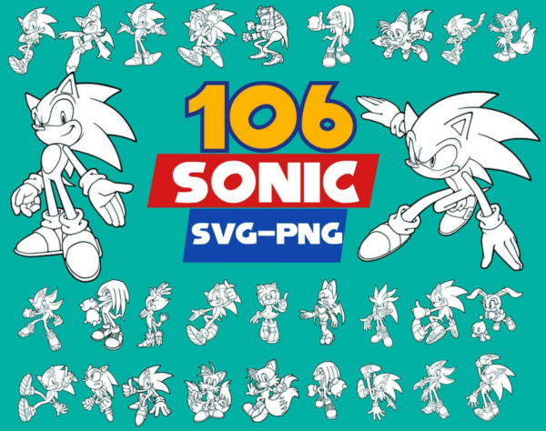 Sonic Svg, Sonic Png 106, Sonic The Hedgehog Svg, Sonic Vector, Sonic