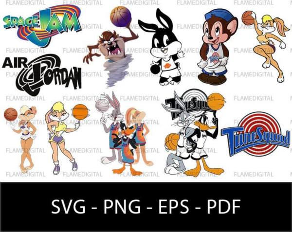 Space Jam Svg, Space Jam Vector, Space Jam Silhouette, Space Jam