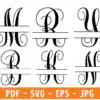 Split Monogram Svg