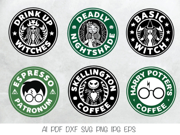 Starbucks Logo Bundle Harrypotter Svg Vector Digital File, Eps, Ai,