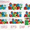 Super Mario Birthday Family Svg Bundle Super Mario Svg Super Mario Laeor 100x100