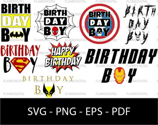 Superhero Birthday Svg, Super Hero Svg, Superhero Bundle, Silhouette,
