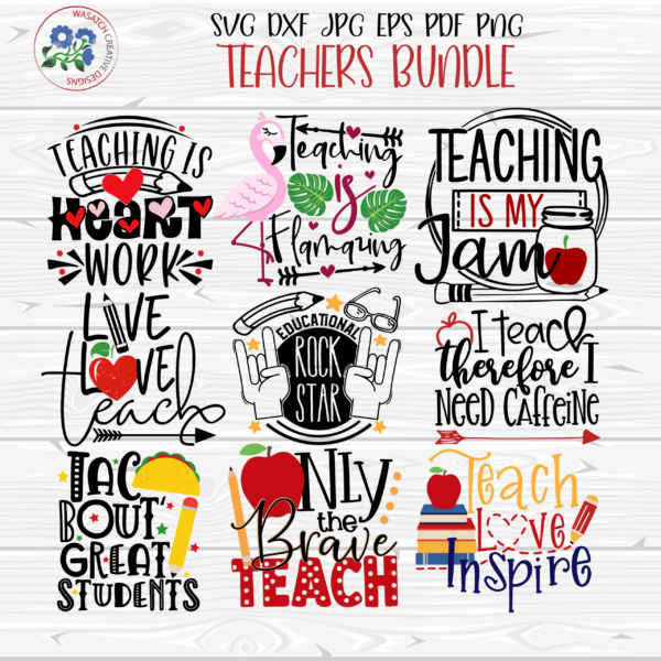 Teacher Bundle Svg, Teacher Gifts Svg, School Svg, Teacher