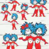 Thing 1 And Thing 2 Dr Seuss' Thing 1 And Thing 2 Digital Svg