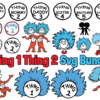 Thing 1 Thing 2 Svg Bundle, Thing 1 Thing 2 Svg Cricut, Layered Cut
