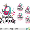 Tik Tok Birthday Princess Svg Bundle