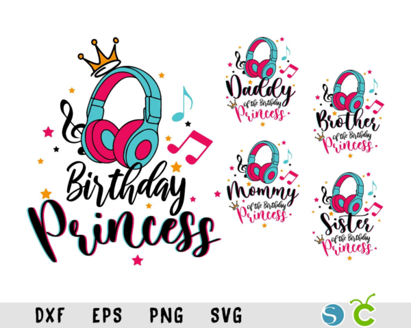 Tik Tok Birthday Princess Svg Bundle, Birthday Squad Svg, Tik Toker