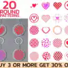 Valentines Day Svg Round Pattern Svg Love Keychain Patterns Svg Rospz 100x100