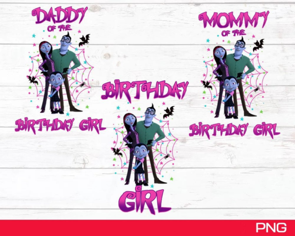 Vampirina Birthday Girl Sublimation, Vampirina Mommy Sublimation,