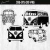 Van Bundle, Volkswagen Svg, Adventure Svg, Camper Svg, Camper Cut