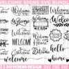 Welcome Svg Bundle, Welcome Sign Svg, Welcome To Our Home Svg