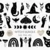 Witchy Svg Bundle Celestial Moon Svg File Mystical Wildflower Svg Gwcrn 100x100