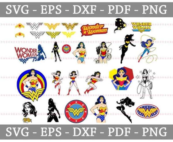 Wonder Women Svg Bundle, Wonder Woman Crown Logo Svg, Wonder Woman