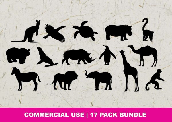 Zoo Animals Svg Bundle, Zoo Animals Clip Art Pack, Cut Files For