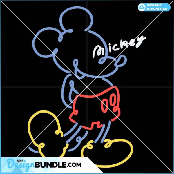 cute-disney-mickey-stands-x-uniqlo-svg-graphic-design-file