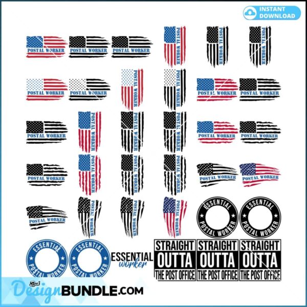 bundle-postal-worker-svg-postal-svg-post-office-svg-essential-worker-svg