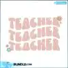 Teacher Wavy Text Svg teacher-wavy-text-svg-svg-design