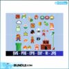mario-pixel-art-cricut-vector-bundle