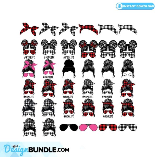 messy-bun-classy-afro-woman-svg-bundle