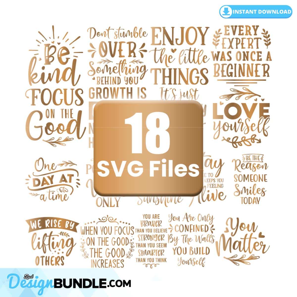 Motivational Quote SVG Bundle Instant Download » BestDesignBundle